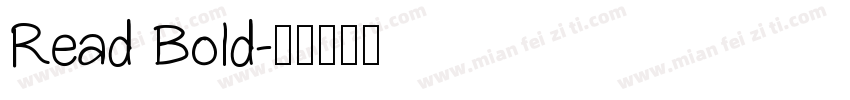 Read Bold字体转换